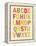 Alphabet (List) Art Poster Print-null-Framed Stretched Canvas