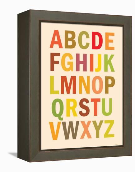 Alphabet (List) Art Poster Print-null-Framed Stretched Canvas