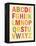 Alphabet (List) Art Poster Print-null-Framed Stretched Canvas