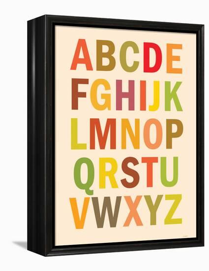 Alphabet (List) Art Poster Print-null-Framed Stretched Canvas