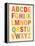 Alphabet (List) Art Poster Print-null-Framed Stretched Canvas