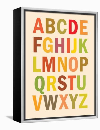 Alphabet (List) Art Poster Print-null-Framed Stretched Canvas