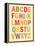 Alphabet (List) Art Poster Print-null-Framed Stretched Canvas