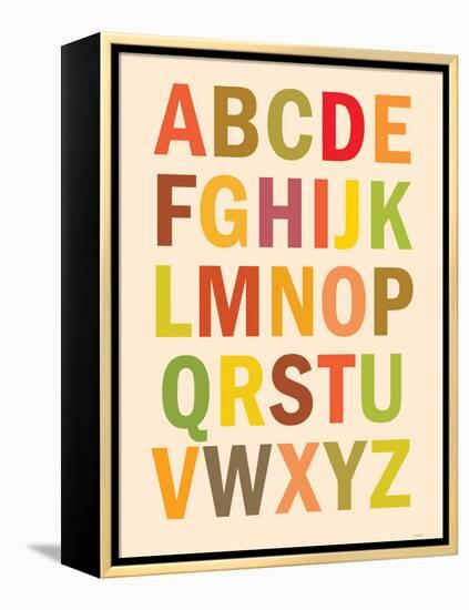 Alphabet (List) Art Poster Print-null-Framed Stretched Canvas