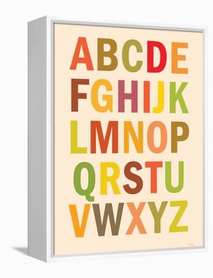 Alphabet (List) Art Poster Print-null-Framed Stretched Canvas