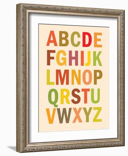 Alphabet (List) Art Poster Print-null-Framed Premium Giclee Print