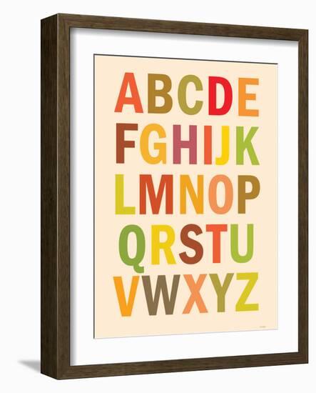 Alphabet (List) Art Poster Print-null-Framed Premium Giclee Print