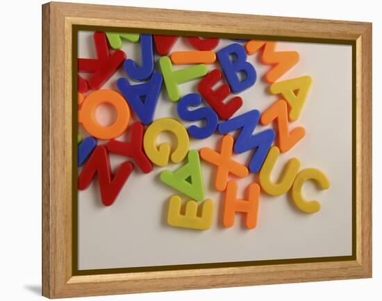 Alphabet Magnets-null-Framed Premier Image Canvas