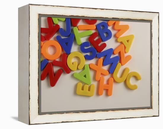 Alphabet Magnets-null-Framed Premier Image Canvas