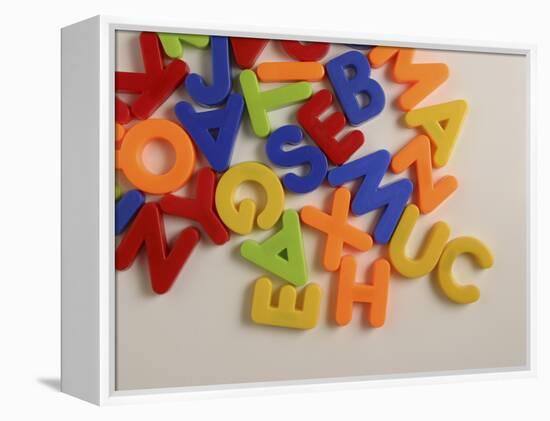 Alphabet Magnets-null-Framed Premier Image Canvas