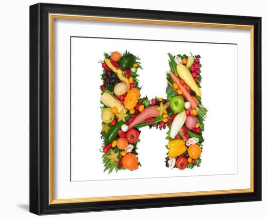 Alphabet Of Health - H-og-vision-Framed Premium Giclee Print