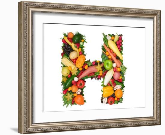 Alphabet Of Health - H-og-vision-Framed Art Print