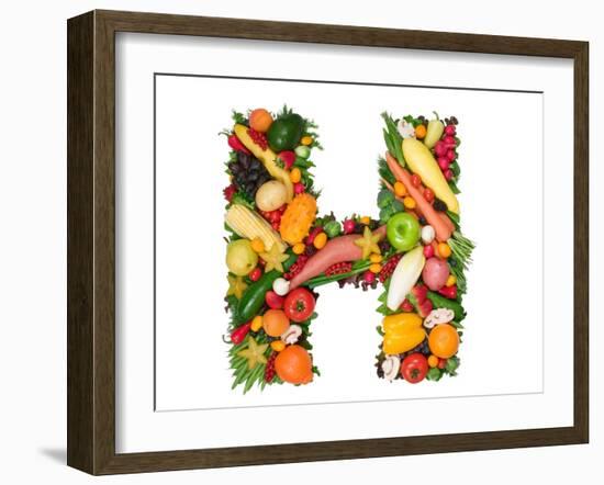 Alphabet Of Health - H-og-vision-Framed Art Print