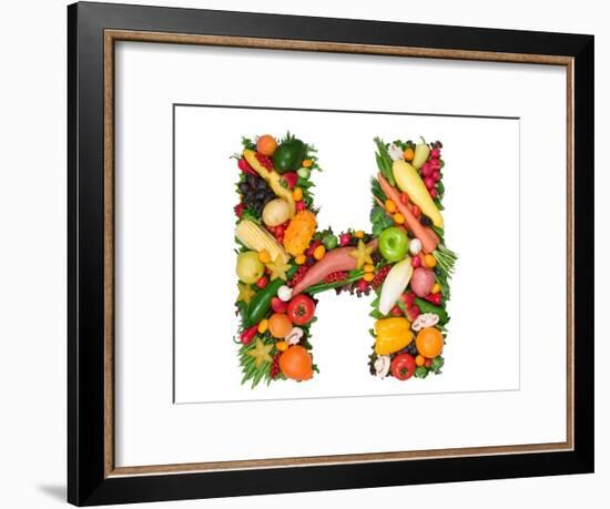 Alphabet Of Health - H-og-vision-Framed Art Print