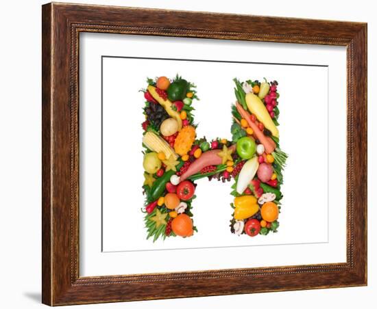 Alphabet Of Health - H-og-vision-Framed Art Print