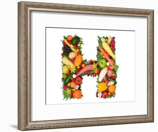 Alphabet Of Health - H-og-vision-Framed Art Print