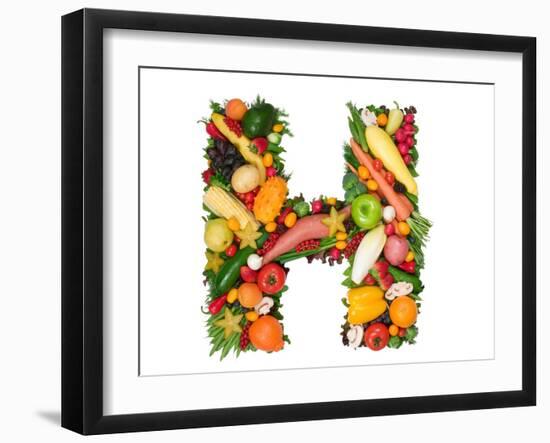 Alphabet Of Health - H-og-vision-Framed Art Print