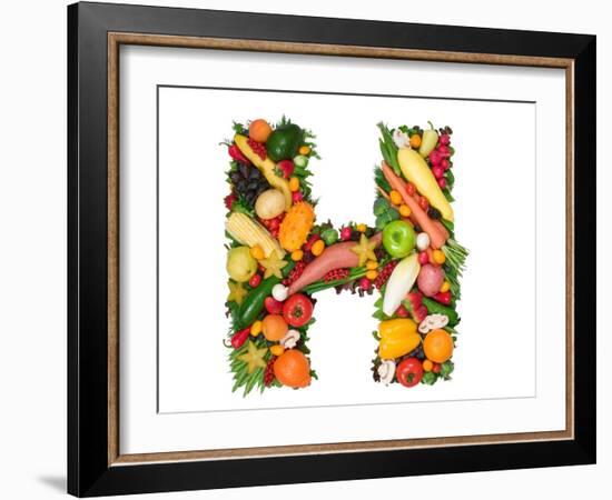 Alphabet Of Health - H-og-vision-Framed Art Print