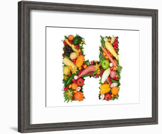 Alphabet Of Health - H-og-vision-Framed Art Print