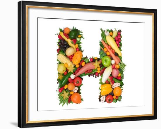 Alphabet Of Health - H-og-vision-Framed Art Print