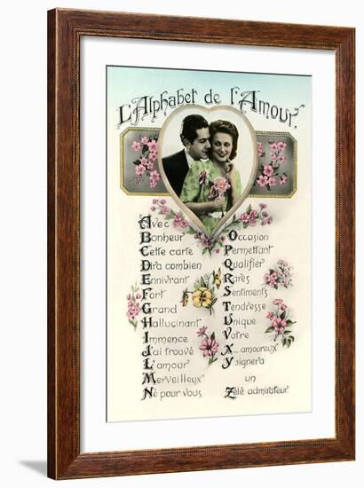 Alphabet of Love-null-Framed Art Print