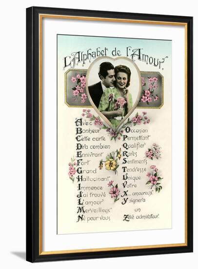 Alphabet of Love-null-Framed Art Print