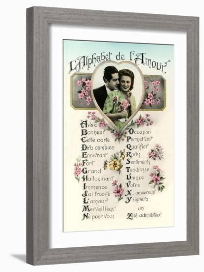 Alphabet of Love-null-Framed Art Print