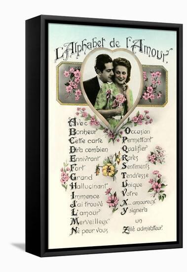 Alphabet of Love-null-Framed Stretched Canvas