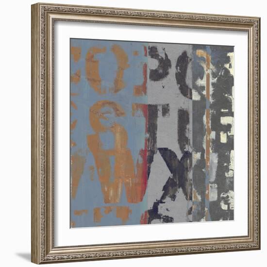 Alphabet Overlay II--Framed Art Print