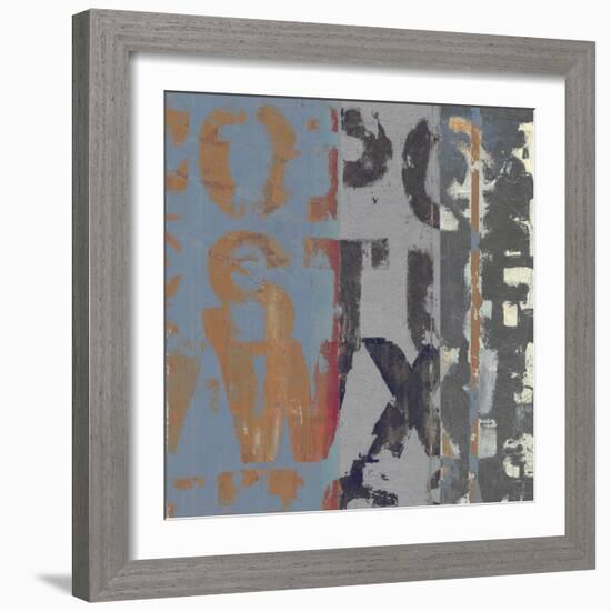 Alphabet Overlay II-null-Framed Art Print