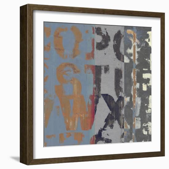 Alphabet Overlay II-null-Framed Art Print