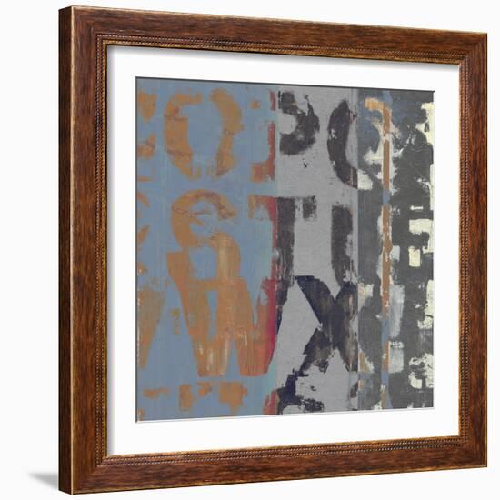 Alphabet Overlay II-null-Framed Art Print