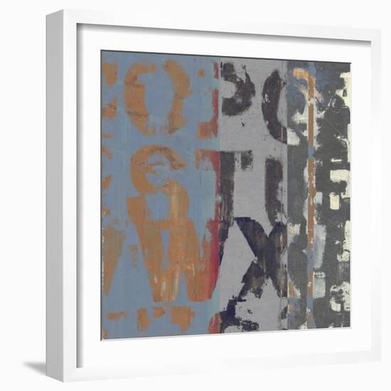 Alphabet Overlay II-null-Framed Art Print