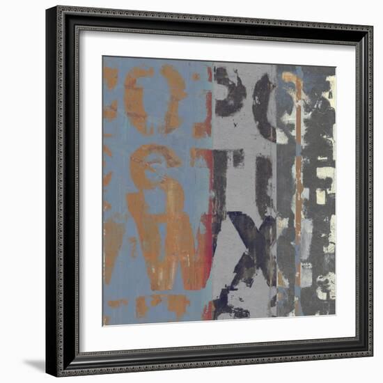 Alphabet Overlay II-null-Framed Art Print