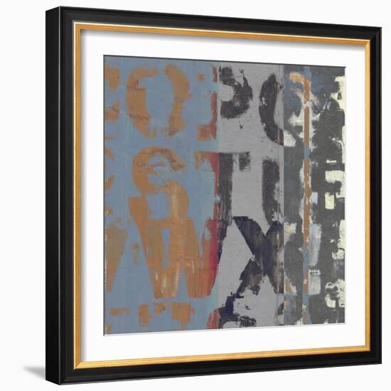 Alphabet Overlay II-null-Framed Art Print