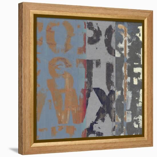 Alphabet Overlay II-null-Framed Stretched Canvas