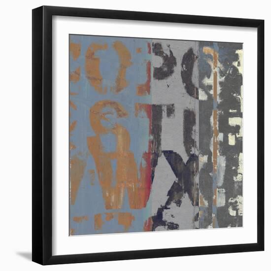 Alphabet Overlay II-null-Framed Premium Giclee Print