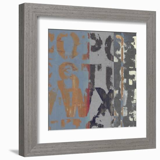 Alphabet Overlay II-null-Framed Art Print