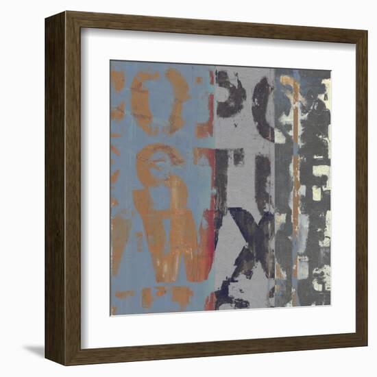 Alphabet Overlay II-null-Framed Art Print