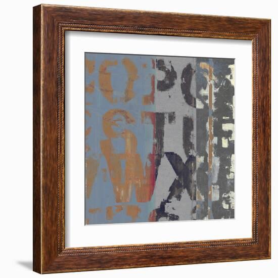 Alphabet Overlay II--Framed Art Print