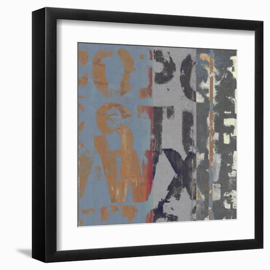 Alphabet Overlay II-null-Framed Art Print