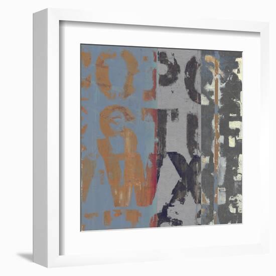 Alphabet Overlay II--Framed Art Print