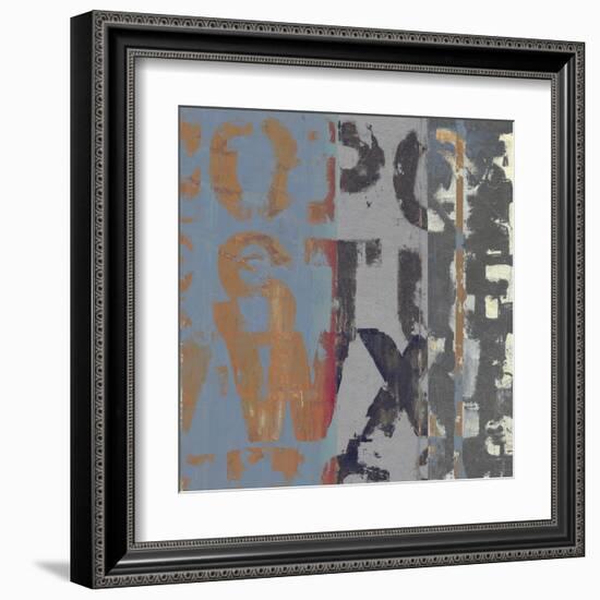 Alphabet Overlay II-null-Framed Art Print