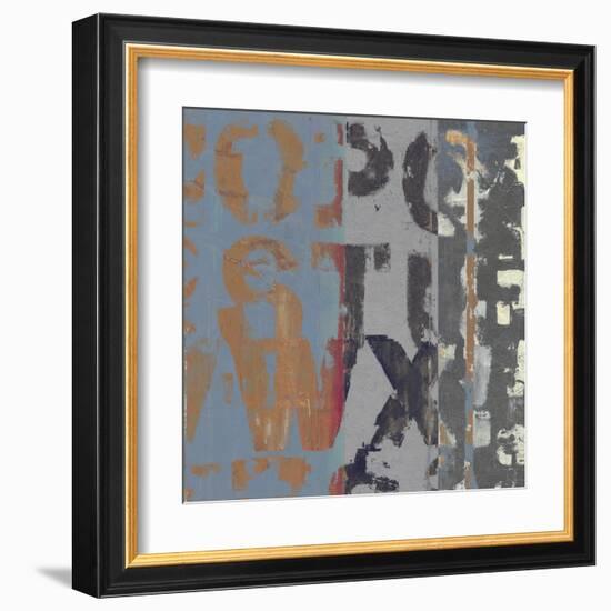 Alphabet Overlay II-null-Framed Art Print