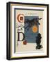 Alphabet Page: C and D. the Cow That Jumped Over the Moon. the Dog That Laughed-William Denslow-Framed Giclee Print