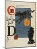 Alphabet Page: C and D. the Cow That Jumped Over the Moon. the Dog That Laughed-William Denslow-Mounted Giclee Print