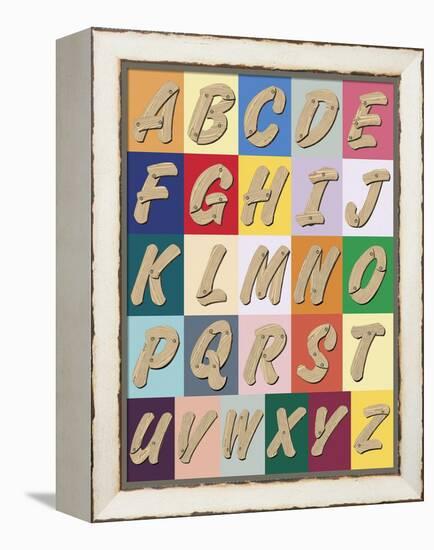 Alphabet Pop-Ken Hurd-Framed Stretched Canvas