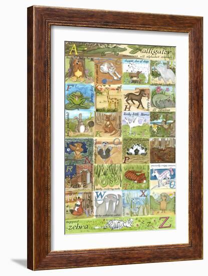 Alphabet Poster-Tara Friel-Framed Art Print