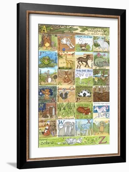 Alphabet Poster-Tara Friel-Framed Art Print