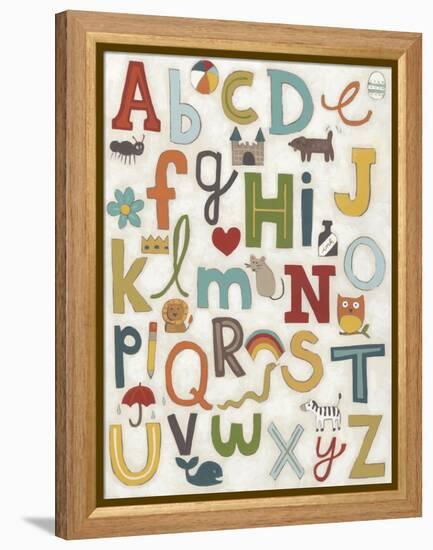 Alphabet Soup-June Vess-Framed Stretched Canvas